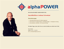 Tablet Screenshot of alpha-power.eu